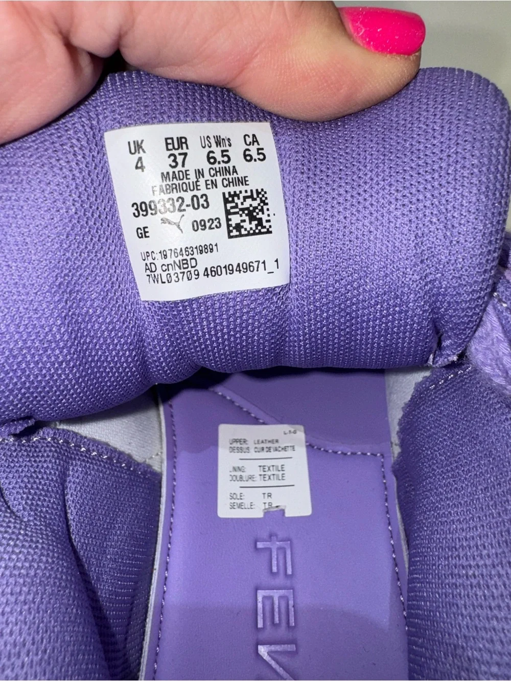 Puma Fenty Creeper Lavender Purple Platform Sneakers Sz 6.5 Rihanna Suede Neon - Picture 8 of 16
